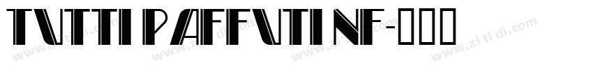 Tutti Paffuti NF字体转换